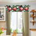 thumbnail image 3 of Yayeee Kitchen Valance Rod Pocket 54" x 18" Living Room Window Curtain, Red Apple Pattern, 3 of 6