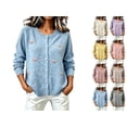 thumbnail image 6 of Womens Floral Cardigan Sweater Long Sleeve Crew Neck Button Down Coat Fashion Comfy Casual Loose Knitted Outwear (XXXL, Yellow-F), 6 of 6