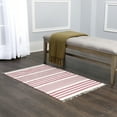 thumbnail image 2 of Trina Turk Tampa Austin Striped Accent Rug, Dusty Rose, 27"x45", 2 of 5