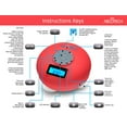 thumbnail image 4 of Abco Tech Water Resistant Bluetooth Shower Speaker, Red 5" Diameter, 4 of 4
