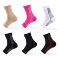 thumbnail image 4 of Cheers US 3Pairs Plantar Fasciitis Compression Socks for Women & Men Ankle Socks for Plantar Fasciitis Relief, Arch Support, and Foot/Heel Pain for Everyday Use, 4 of 7