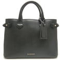 thumbnail image 1 of Pre-Owned BURBERRY Banner Nova Check ITCF&10SCA Handbag, Grain Leather, Black/Beige, Women's,..., 1 of 25