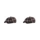 thumbnail image 1 of Minnieouse Boinas Sombrero Vintage Plaid Fieltro Otoño Invierno Unisex Festival Senderismo Viajes Calle Moda Flat Peaked Cap Hombre Mujer Negro 2piezas, 1 of 6