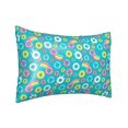 thumbnail image 2 of JUNZAN Donut Silk Pillowcase for Hair and Skin,Cooling Sleep Both Sides Silk Satin Pillow Covers with Zipper for Women Men, 2 of 8