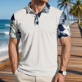 thumbnail image 2 of Homeyce Short Sleeve Polo Shirts for Men Button Collared Polo Shirts Casual Basic Lightweight Polo Sweatshirt Solid Color Short Sleeve Golf Shirts,White 3XL, 2 of 5