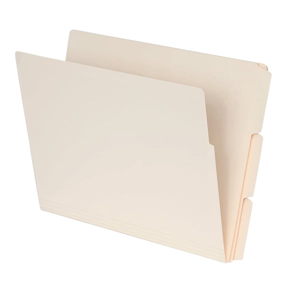 Pendaflex End Tab File Folder 1/3-Cut Tab Assorted Letter Size Manila 100/Box (1007001)