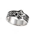 thumbnail image 4 of Sterling Silver Men's Celtic Star Ring Pure 925 Band 15mm Jewelry Female Male Unisex Size 9, 4 of 4