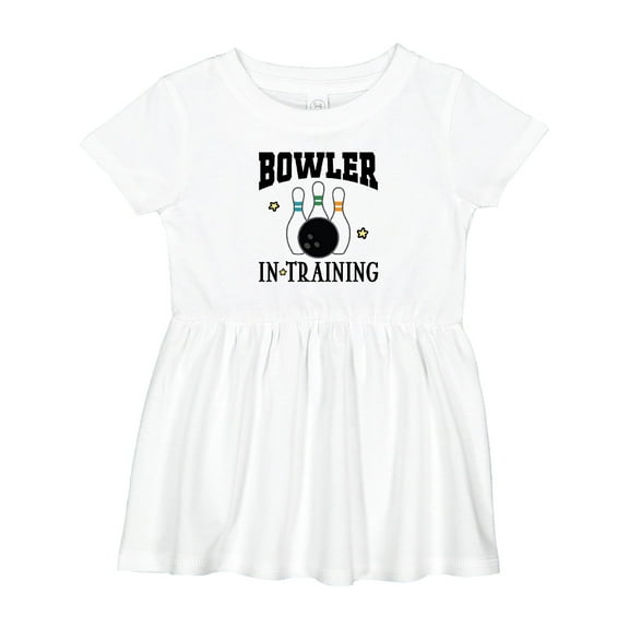 Inktastic Future Bowler in Training Bowling Girls Baby Dress