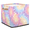Multicolor 1, variant on CURLYOOT Tie Dye Themed Cube Storage Bin, 13 x 13 x 13 Storage Cube Bins for Organizing, Fabric Foldable Closet Baskets with Handles for Closet, Shelves, Clothes
