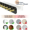 thumbnail image 5 of NiHome 4-Pack Wall Mount Acrylic Jewelry Storage for Necklaces, Bracelets, Earrings, Accessories, Easy Installation for Vanity, Bathroom, Kitchen (Black), 5 of 7