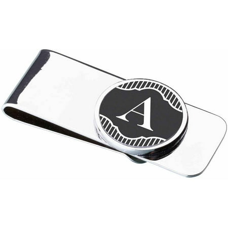 - Money Clip, Black Band Monogram, A