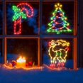 thumbnail image 3 of 16" Christmas Window Silhouette Lights Decorations, 3 Pack Christmas Window Hanging Lights for Holiday Wall Indoor Window Decorations(Reindeer, Tree and Candy Cane)$$, 3 of 7