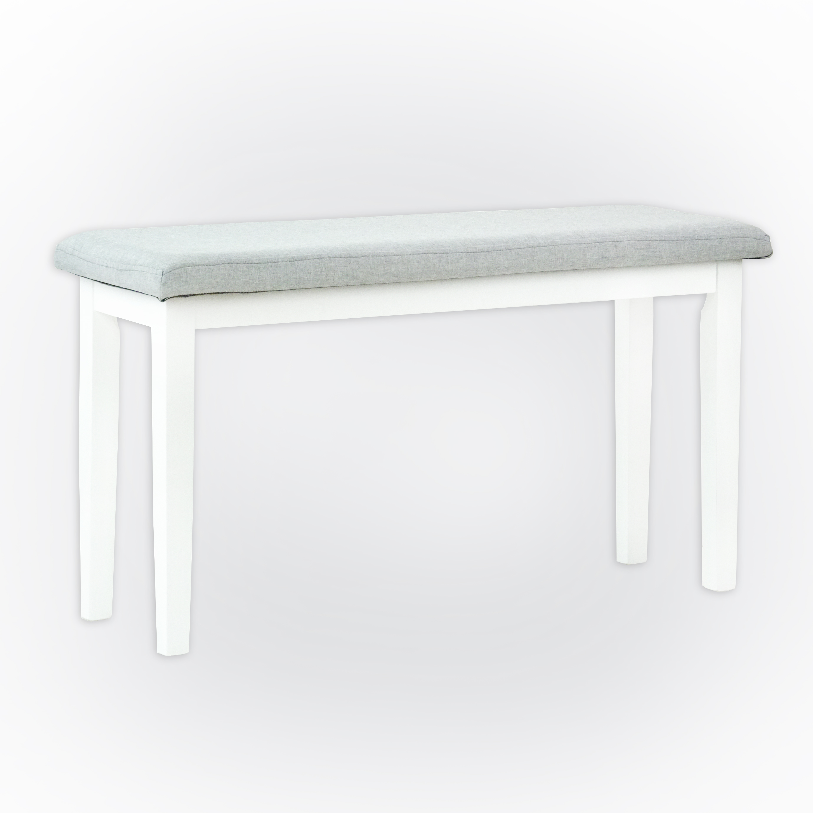 Dining Kitchen Solid Wooden Bench Stained Classic Design Padded Seat in