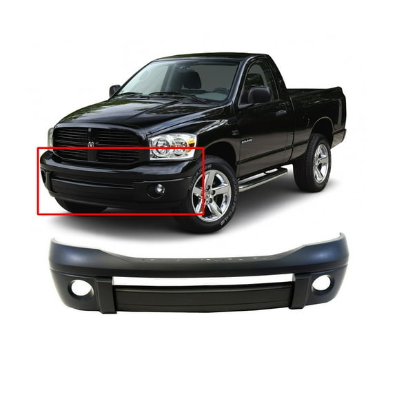 DCP Front Plastic Bumper Cover Primed For 2006-2009 Dodge Ram 1500 2500 3500