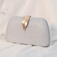 thumbnail image 3 of Bolso Bandolera Elegante Con Cadena Ostentosa para Mujer para Fiesta Y Boda (plata), 3 of 6