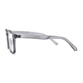 thumbnail image 3 of Rectangular Horn Rim Keyhole Plastic Blue Light Flitering Computer Glasses Slate, 3 of 4