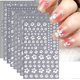 thumbnail image 1 of Flower Nail Art Stickers Nail Decals for Women 3D Self Adhesive Nail Decorations Fashion White Flower Cherry Blossoms Gardenia Nail Designs Nail Art S, 1 of 4