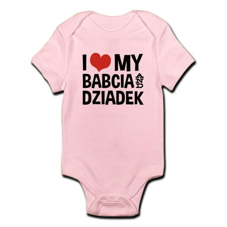 

CafePress - I Love My Babcia And Dziadek Infant Bodysuit - Baby Light Bodysuit