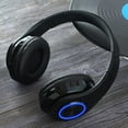 Foruneed Cordless Headset for Computer Wireless Headset Color LED Light ...