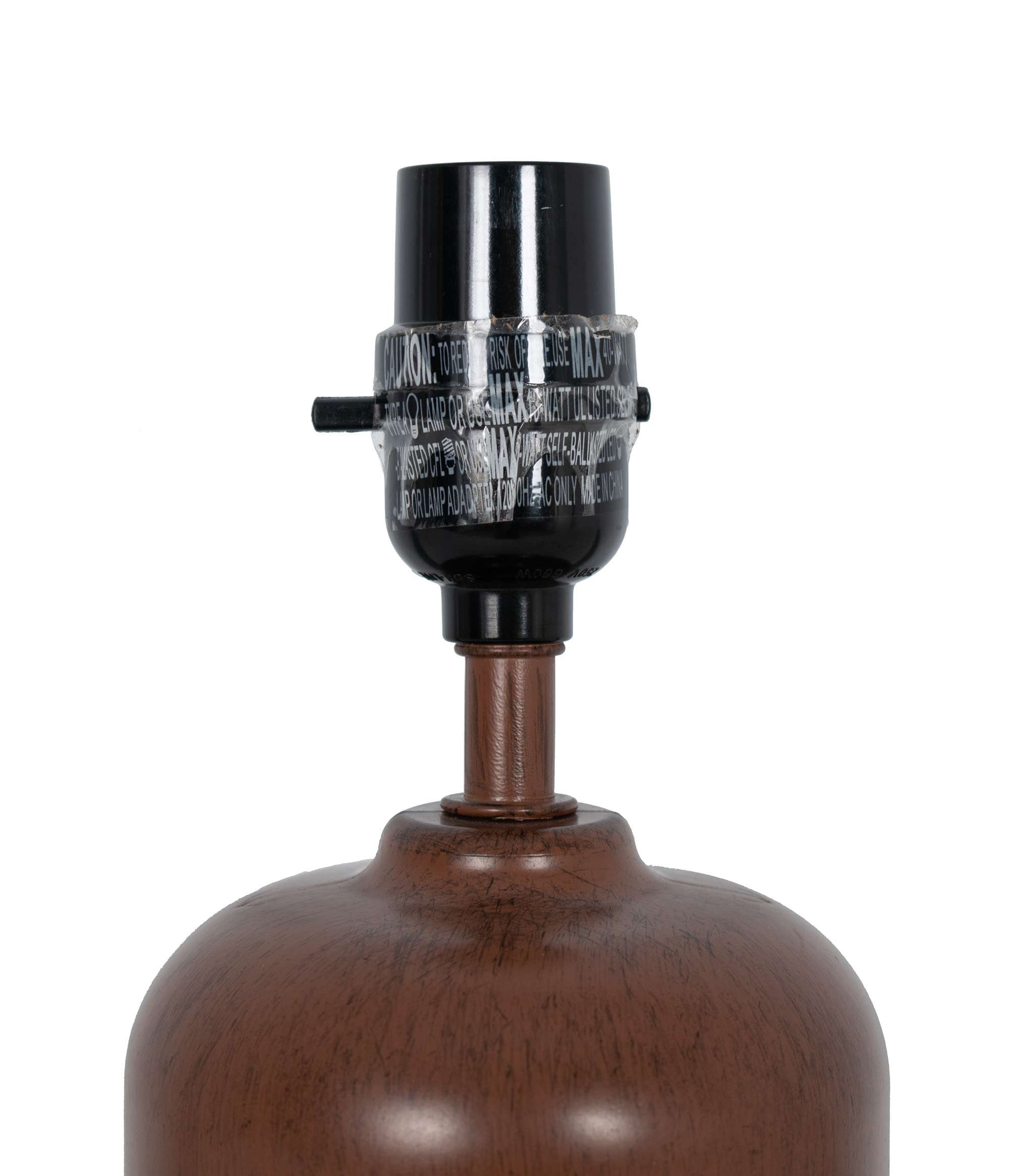 (4 pack) Mainstays 12.75” Traditional Faux Wood Table Lamp with Oatmeal Linen Shade