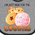 thumbnail image 4 of Inktastic I'm Just Here for the Cookies Boys or Girls Baby Bib, 4 of 4