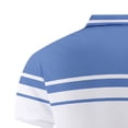 thumbnail image 4 of Guluxicc Men's Henley Shirts Classic Fit Short Sleeve Striped Shirts for Business Everyday Wear Summer Casual Outfits, 4 of 5