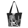 thumbnail image 1 of Easygdp Vintage Black white Plant skull Bolso de Hombro para Mujer, Bolso Bandolera y Cartera de Mano Elegante para Uso Diario, 1 of 6