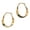 Gold, variant on Geometric Silver Mobius Hoop Earring for Women Fashionable Ear Accessories