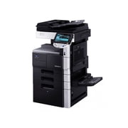 Restored Konica Minolta Bizhub 283 Black & White Multifunction Copier Printer Scanner – 28 ppm, Scan Color, Duplex, 2 Trays, Network