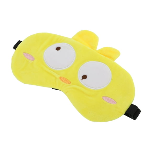 Unique Bargains 1 Pc Yellow Cartoon Duck Sleep Mask Soft Eye Shade Cover for Travel
