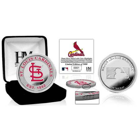 - St. Louis Cardinals Highland Mint Silver Color Coin - No Size
