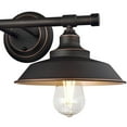 thumbnail image 2 of Westinghouse Lighting 6354800 2 Light Wall Oil Rubbed Bronze Finish with Highlights & Metal Shades, 2 of 5