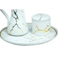 thumbnail image 3 of Marble Design Royal Bakhoor Tea Set w/ Circular Tray - White by Intense Oud, 3 of 7