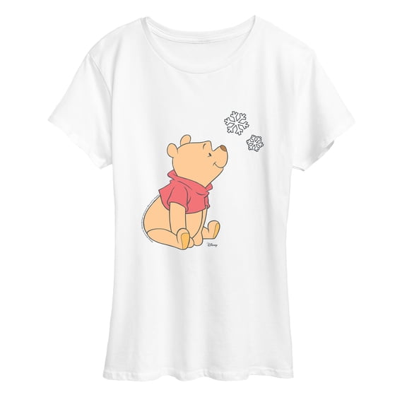 Winnie the Pooh - Snowflakes Short Sleeve Graphic T-Shirt