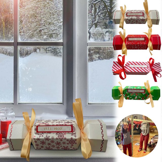 Ganfancp 2Pc Navidad Sorpresa Dinero Tirar Bolsa Sorpresa Dinero Tirar Bolso 2024 Regalo de Navidad Rebajas Flash Deals 2X Bolsos de Navidad, 20 Bolsas de Dinero Transparentes