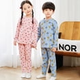 thumbnail image 3 of Pijamas de invierno para niños, pijamas de Navidad, ropa interior térmica para niños, pijamas de dibujos animados para niñas, niños, ropa de dormir para bebés, 3 of 4