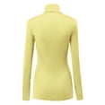 thumbnail image 3 of MBJ Womens Long Sleeve Rib Turtleneck Top Pullover Sweater ( S - XXXL ), 3 of 3