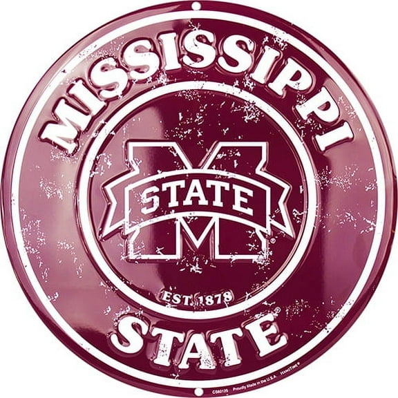 mississippi state bulldgos circle sign