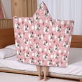 thumbnail image 5 of Pink Cow Strawberry Hat Pattern Hooded Bath Towel，50"x30" for Ages 3 To 12 Kids, Quick Dry Lightweight Soft Microfiber Hood Beach Towel Cover Up for Kids, 5 of 7