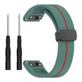 thumbnail image 1 of 26mm Watch Strap For Garmin Fenix 8 51mm Fenix 7X 6X Silicone Watchband with Magnetic Black Buckle -, 1 of 5