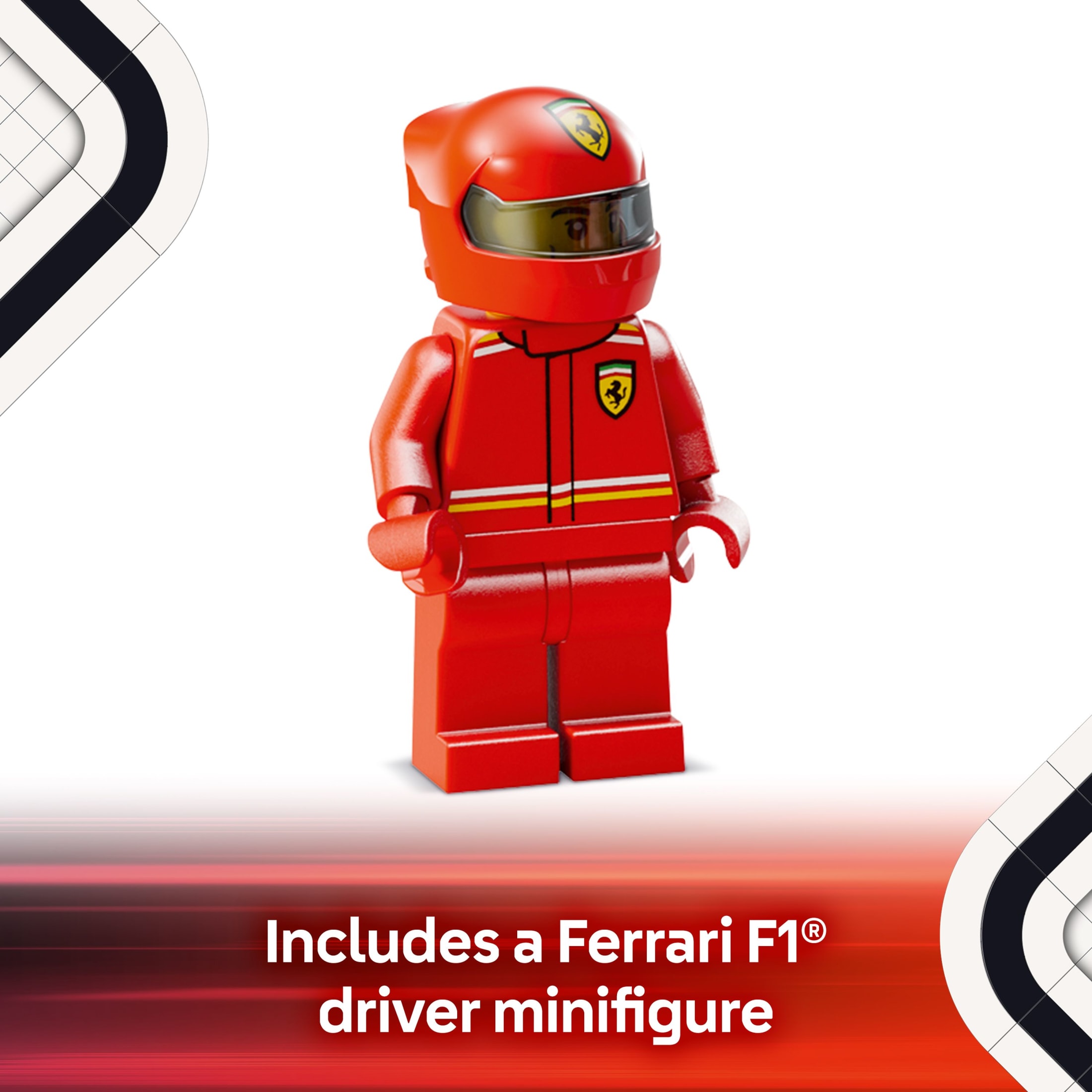 LEGO Speed Champions Ferrari SF-24 Coche de Carreras F1 de Juguete - Set de Construcción para Niños, Niñas y Niñas, Mayores de 10 Años - Regalo para Cumpleaños - Kit de Modelo de Coche Ferrari F1 para Exhibir o Jugar - 77242 5