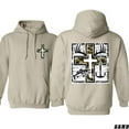 thumbnail image 2 of Faith Hunt Fish Hoodie – Camo Cross with Antlers, Hook & Bass Graphic – Country Christian Outdoor Sweatshirt for Men & Women, 2 of 6