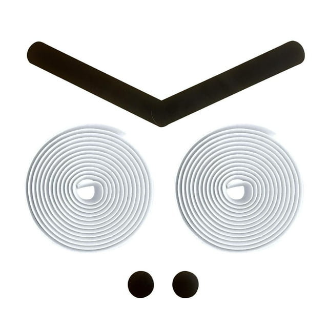 HAHDAXIA Bike Handlebar Tape EVA (Set of 2) White - Enhance Your Bike Grip with These Bicycle Handle bar Tape - Wrap Your Bike for an Awesome Comfortable Ride (Set of 2, White)