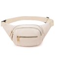 thumbnail image 1 of Riñonera DAITET, correa ajustable grande de color blanco crema, 1 of 5