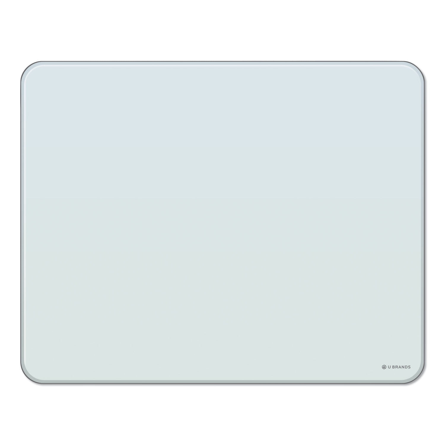 U BRANDS Cubicle Glass Dry Erase Board, 20' x 16', White