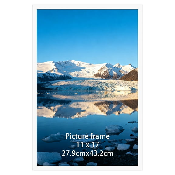 11x17 Frame White Photo Poster Frame for Wall Mounted