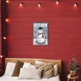 thumbnail image 2 of Stupell Industries Let It Snow Joyful Snowman Gray Framed Floater Canvas Wall Art, design by Dogwood Portfolio, 25 x 17, 2 of 9