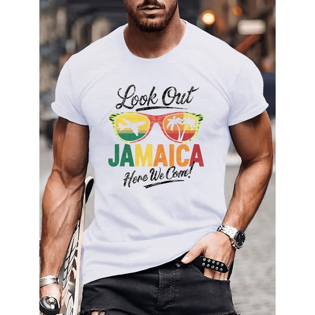 Men's Casual Summer Short Sleeve Crew Neck Tee - Machine Washable