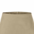 thumbnail image 4 of Kilaqueen Skirts for Women Double-Slit Zippered Solid Color Skirt with Built in Shorts Casual Office Work Business Skirts, 4 of 5
