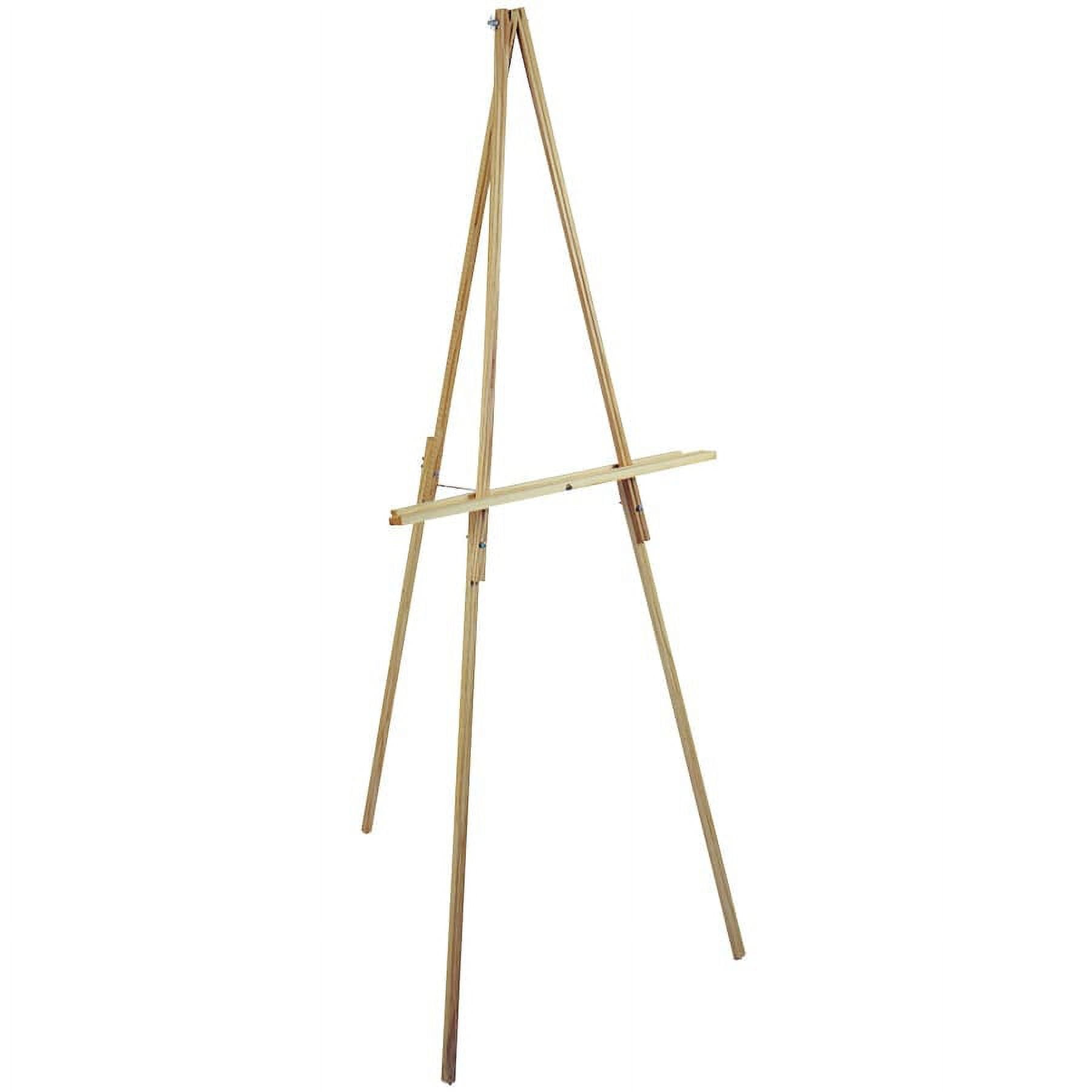 Leow Cornell 65" Floor Easel, Natural Wood, 1 Each
